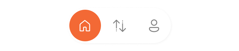 Tab bar with Home active.